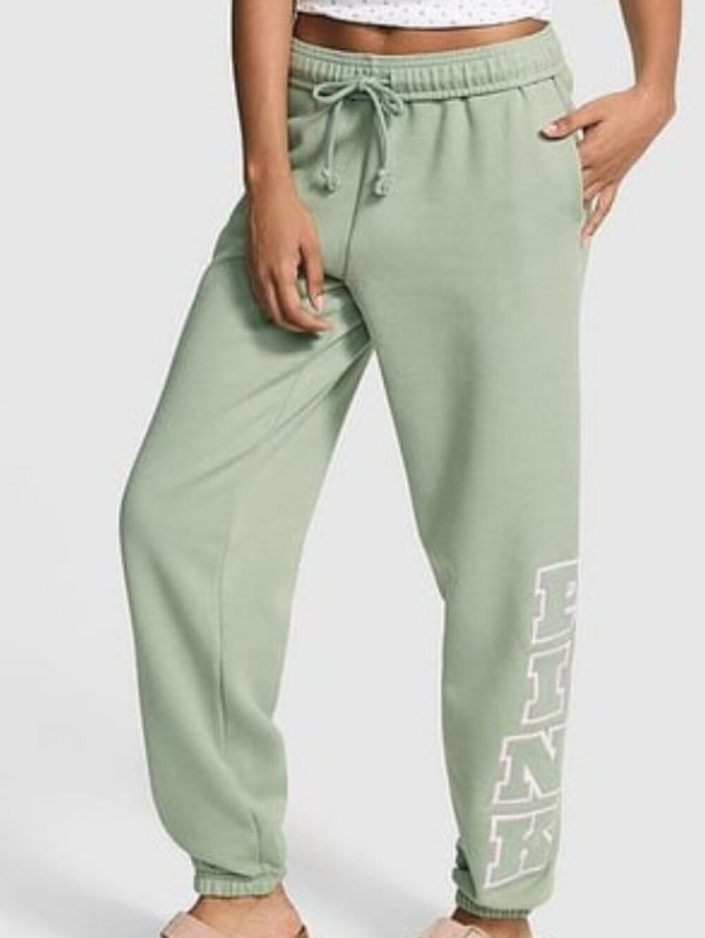 VS PINK Campus Fleece Sweatpants SZ XL NWT